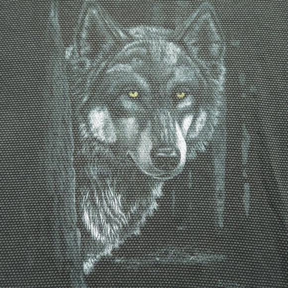 Vintage H.L. Miller Wolf Nature Graphic Tshirt Sz XL - Picture 4 of 5